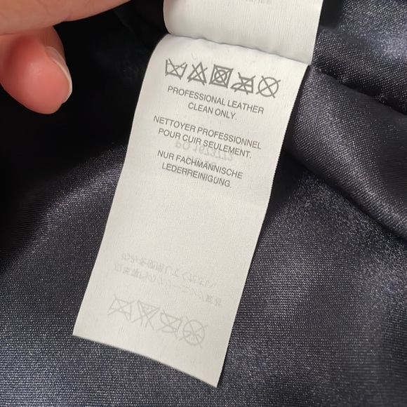 J.Crew Navy Leather Motorcycle Jacket - Picture 9 of 12